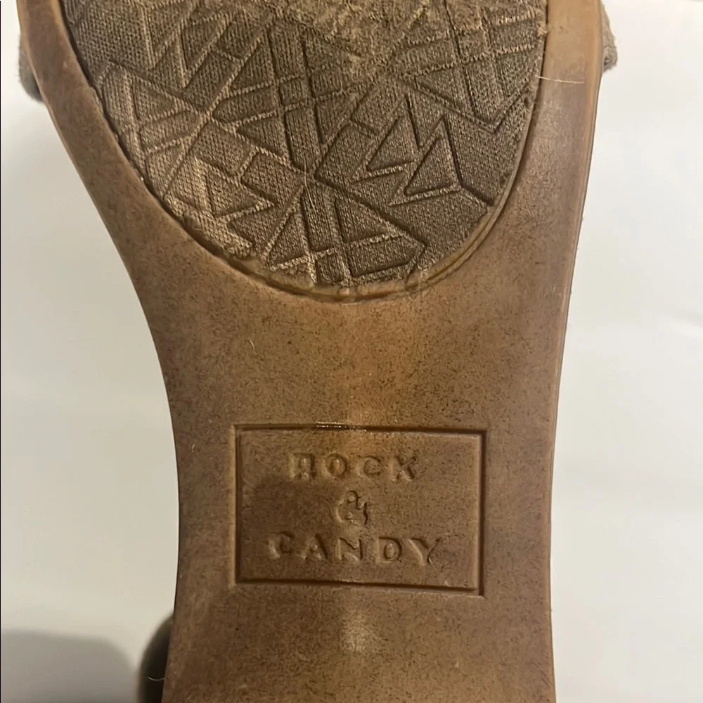 Rock & Candy Elegant Tan Suede Women's Sandals